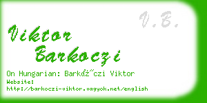 viktor barkoczi business card